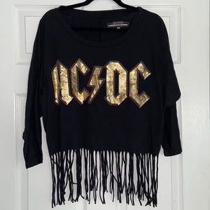 AC⚡️DC fringe top